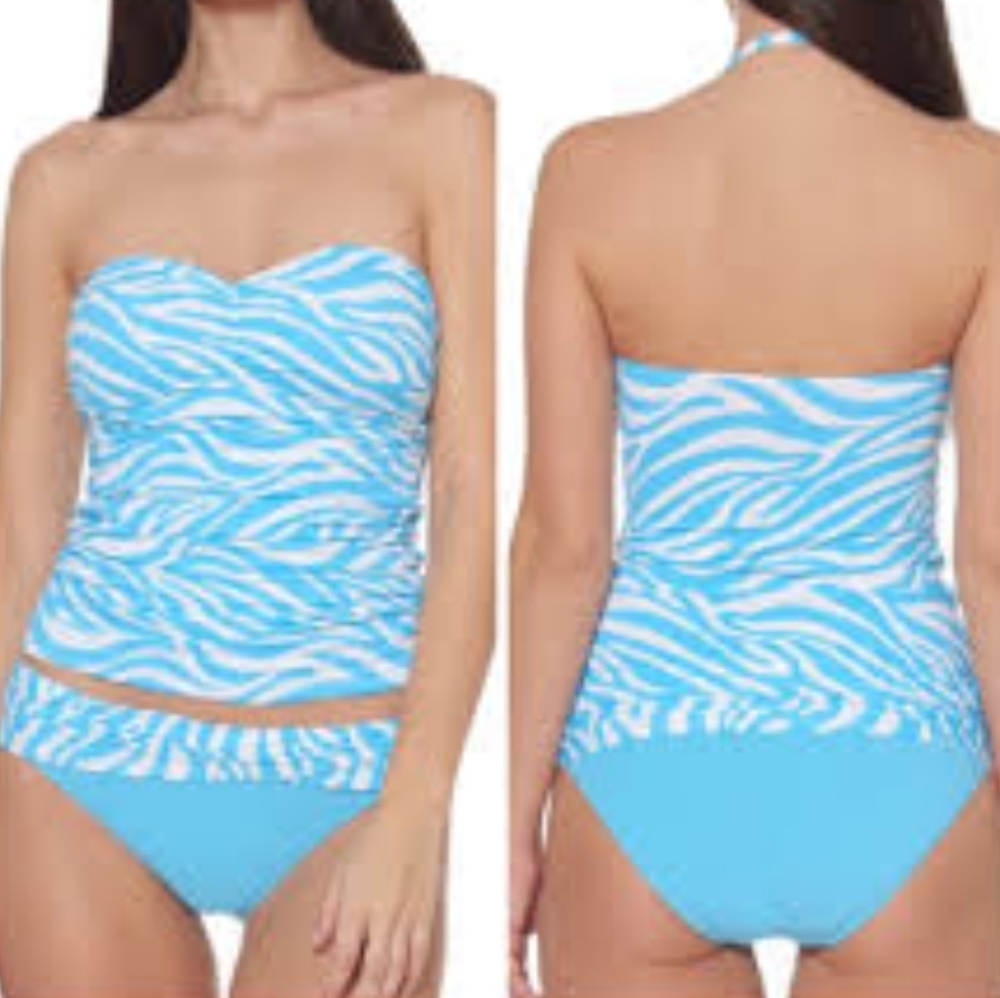 Bleu Rod Beattie Blue and White Bikini